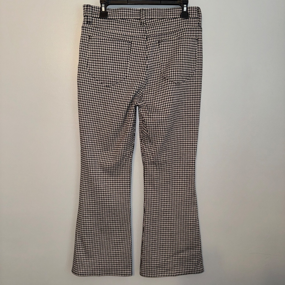 EUC Rag & Bone Casey Knit Jacquard Flare Slim Fit Pant Size 8 - Picture 9 of 10